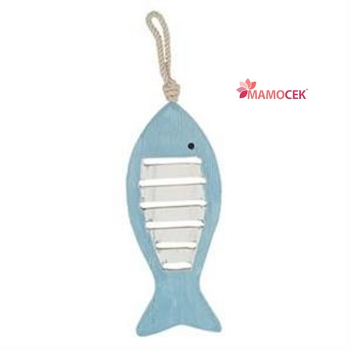 Pesce pesciolino legno 22cm - pesce,