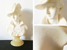 Busto Femminile Arnaldo Giannelli Alabastro '80 Scultura Vintage Lady Classica