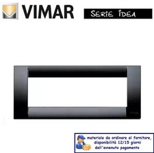 PLACCA 6P NERO VIMAR IDEA