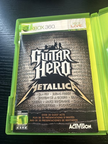 Guitar hero metallica xbox - guitar,