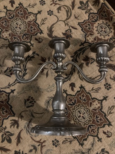 Candelabro placcato argento - argento,