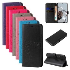 Custodia cellulare per Samsung Galaxy A6 & A7 (2018) fiori flip cover 9H vetro display