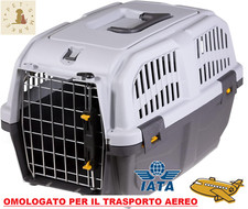 IATA Trasportino Cane Gatto OMOLOGATO Adatto al Trasporto Aereo Auto 48x31,5x31h