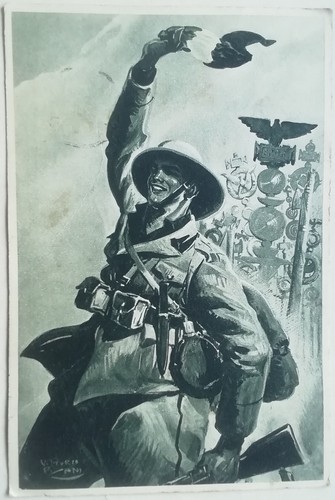 Cartolina battaglioni camicie - cartolina,