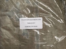 Restauro Ferramenta COPRIPIUMINO BAROCCO STRUTTURALE ITALIANO DOPPIA DUNA/SALVIA ARGENTO