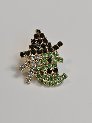 Spilla bavero strega - , verde