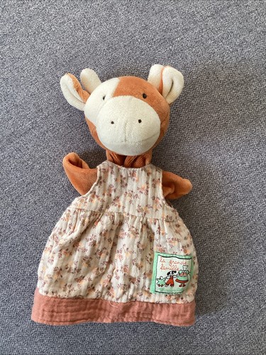 Doudou marionnette vache - o,