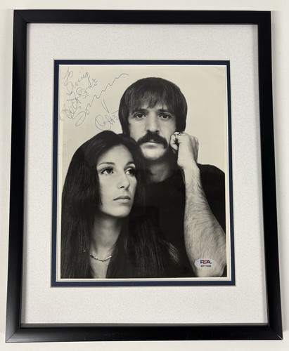 Sonny bono and cher - cher, autografo