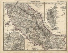Carta geografica antica ITALIA