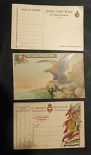 Lotto 3 cartoline postali in