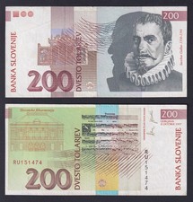Banconota Slovenia 200 tolarjev 1997 P.-15b BB/VF