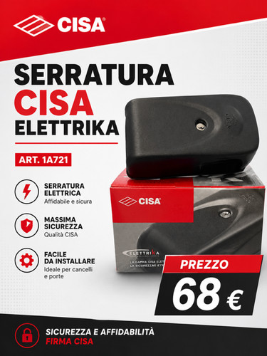 Cisa elettrika 1a721 serratura - cisa,