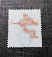 Francobolli 1980 - Castelli Lire 800 Varietà N°1525 Solo Stampa del Bruno