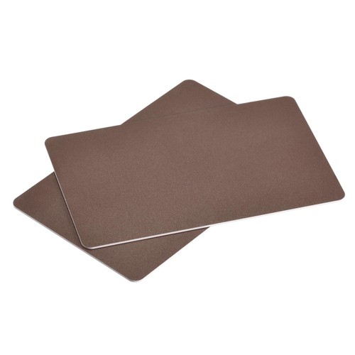 Carte pvc vuote - marrone, 30mil