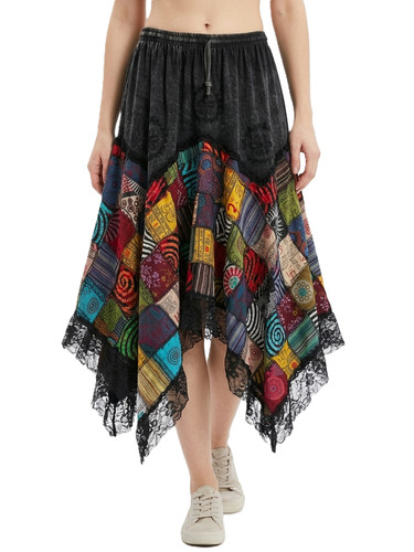 Gonna donna boho cotone
