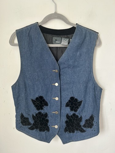 Gilet gilet vintage blu
