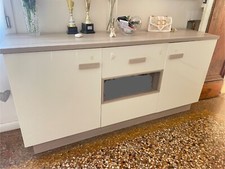 mobile da soggiorno mondo convenienza bianco lucido tre ante 182x43x80