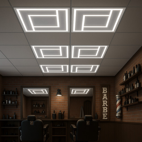 Plafoniera 600x600 led 76w - plafoniera,