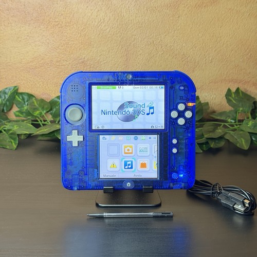 Nintendo 2ds blu trasparente - blu,