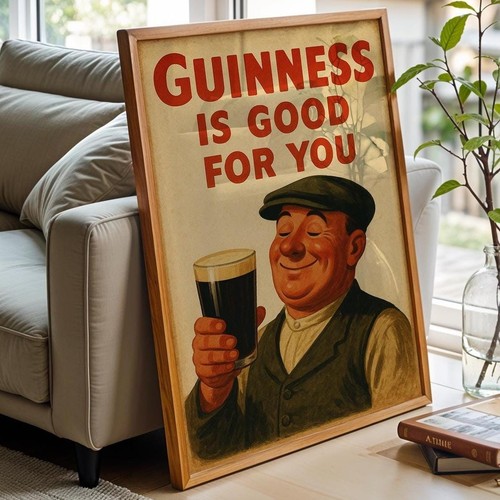 Poster vintage guinness retro - guinness,