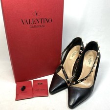 Valentino Garavani décolleté tacco borchie pelle nero EU36/US6 103982c