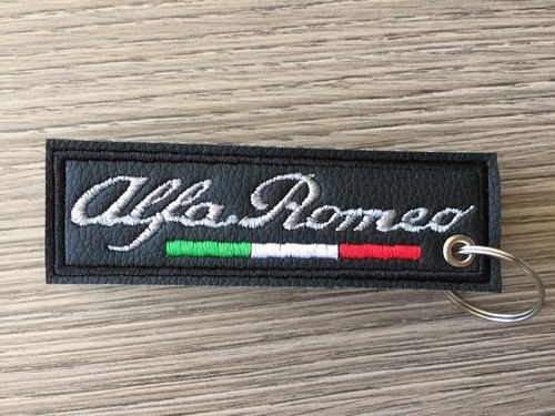 Portachiavi ricamato alfa - ricamato,