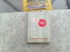 Fiat 1400 B- catalogo ricambi - usato