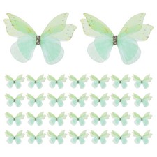 30Pcs Butterflies Organza