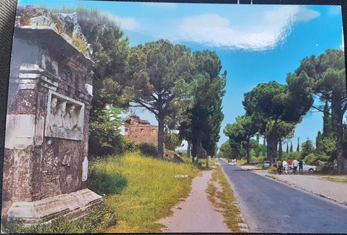 Cartolina roma via appia - cartolina,