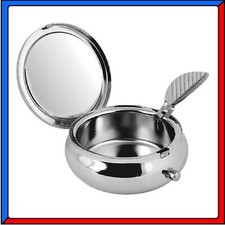 POSACENERE PORTACENERE TASCABILE IN ACCIAIO DA TASCA SIGARETTE MOZZICONI CICCHE