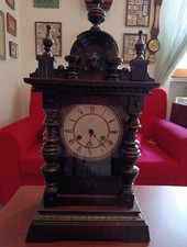 Orologio A Pendolo Da Camino Antico A Corda Junghans