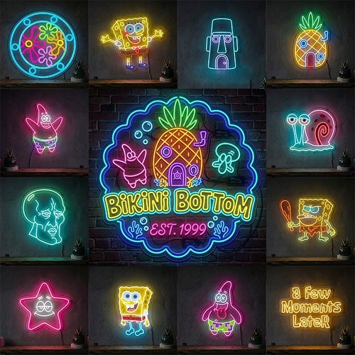 Spongebob insegna led neon - insegna,