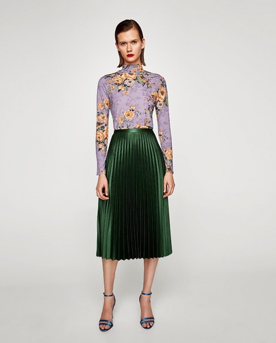 Zara gonna donna verde - zara,
