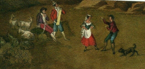 Disegno antico matita cane - a,