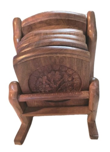 Sedia dondolo vintage in - a,