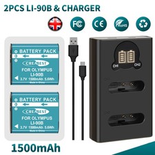 2x Batteria LI-90B LI-92B per