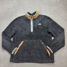 Maglione sherpa North Face pile adulto grande grigio quarto zip pile profondo uomo