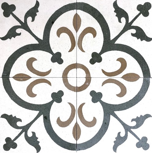 Piastrella cemento finitura