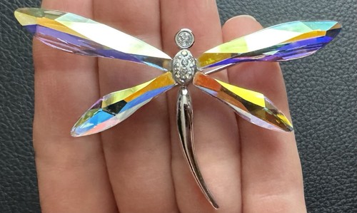 Spilla libellula swarovski - spilla,