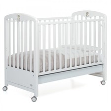 Lettino Foppapedretti Birbante bianco ottime condizioni, diventa divanetto