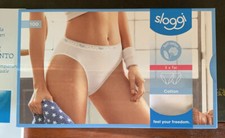 slip Sloggy TAI bianco - taglia 4 - NUOVO NELLA SCATOLA - 2 Paia - AFFARE