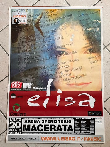 Elisa poster live tour 100 - poster,