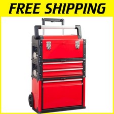 Cassetta porta attrezzi carrello avvolgibile durevole con capacità di carico pesante - 20,5” L x 12,6” W