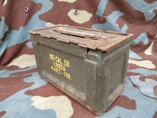 Cassetta portamunizioni  da  50 Browing  US  ww2  scritte originali