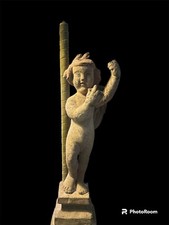 Scultura In Legno Raffigurante