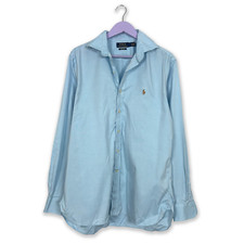 Camicia Ralph Lauren azzurro tinta unita easy care - Taglia 16.5 uomo