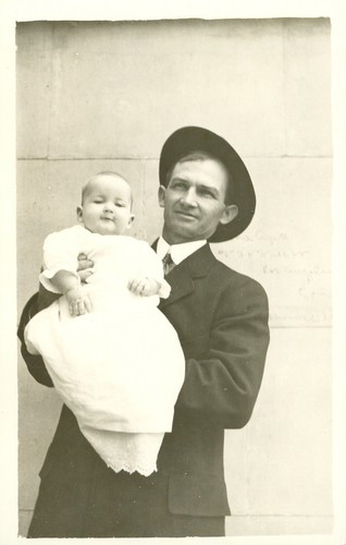 Cartolina fotografica padre - , e
