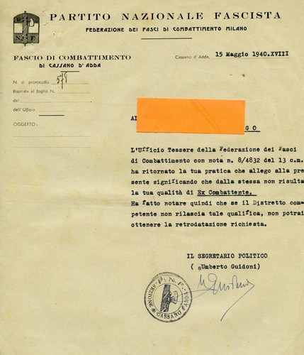 Cassano adda pnf - d'adda, 1940