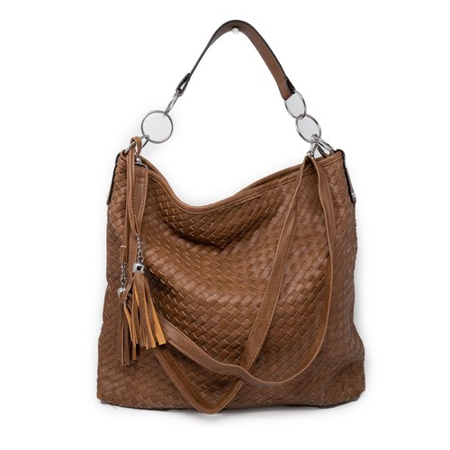 Borsa donna color fango - , grande