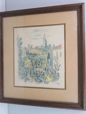 Vecchio quadro con stampa di